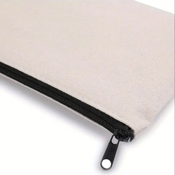 NEW SMALL CANVAS ZIPPER POUCH, COSMETIC BAG, JESUS IS THE REASON FOR THE SEASON - Picture 6 of 6